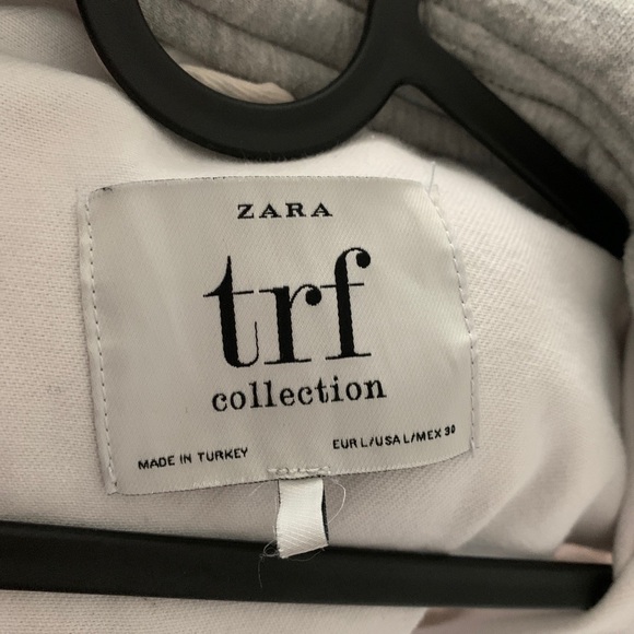 Zara, White Denim Jacket with Hood - Picture 3 of 3